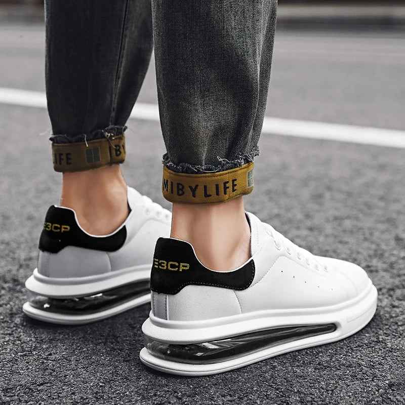 Liam | Chunky Air-cushion Low Top Platform Sneakers