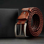 Kian | Men's Braided Textured Pin Buckle Casual Belt