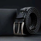 Kian | Men's Braided Textured Pin Buckle Casual Belt
