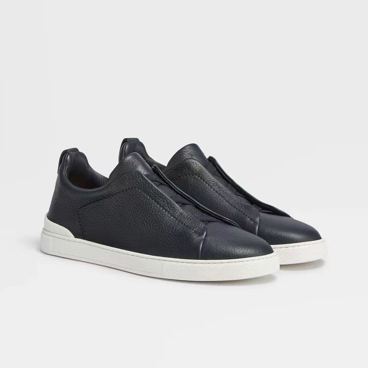 Liam | Textured Slip-on Low Top Sneakers