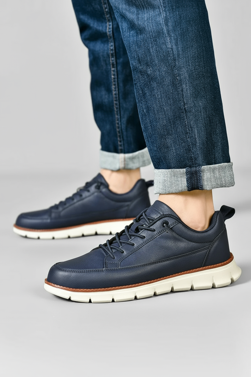 Liam | Chunky Sole Lace-up Casual Sneakers