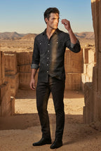 Classic Button-up Shirt with Chest Flap Pockets | James