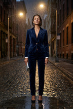 Lia | Gold Button Tailored Single-breasted Blazer