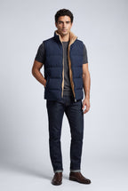 Liam | Lined Quilted Puffer Vest with Stand Collar