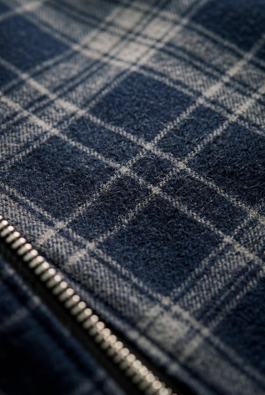 Liam | Men's Checked Plaid Classic Bomber Jacket with Ribbed Collar