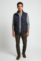 Liam | Multi-pocket Stand Collar Utility Vest
