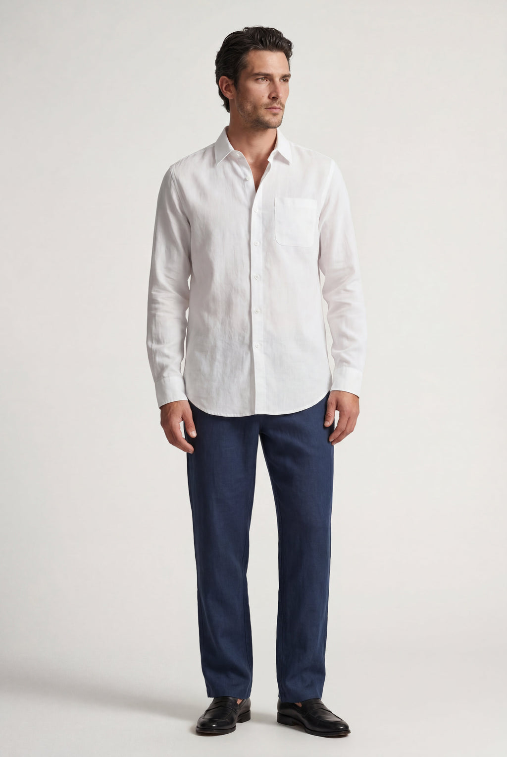 Liam | Relaxed Button-down Shirt and Drawstring Trouser Set