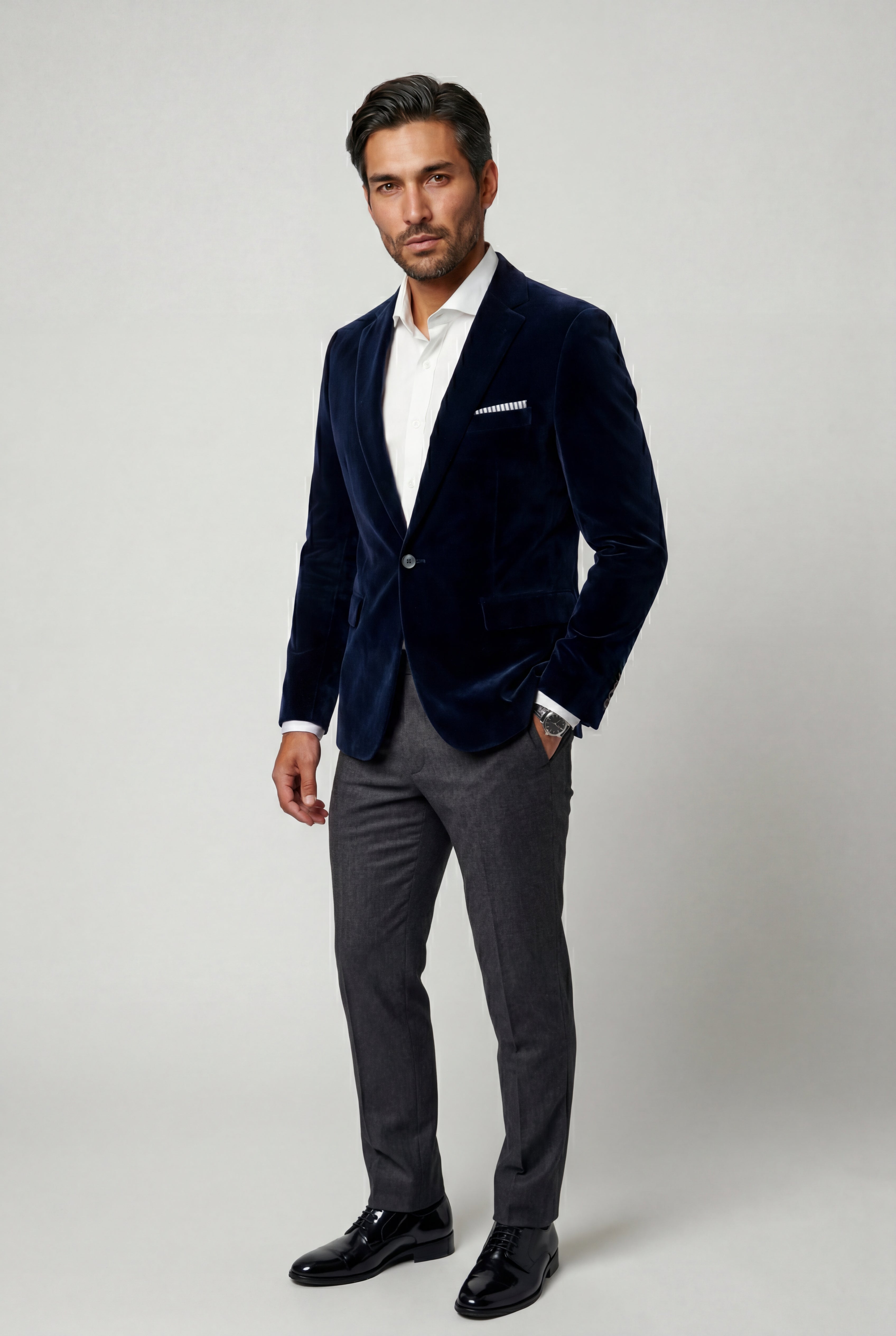 Liam | Single Button Slim Fit Tailored Blazer