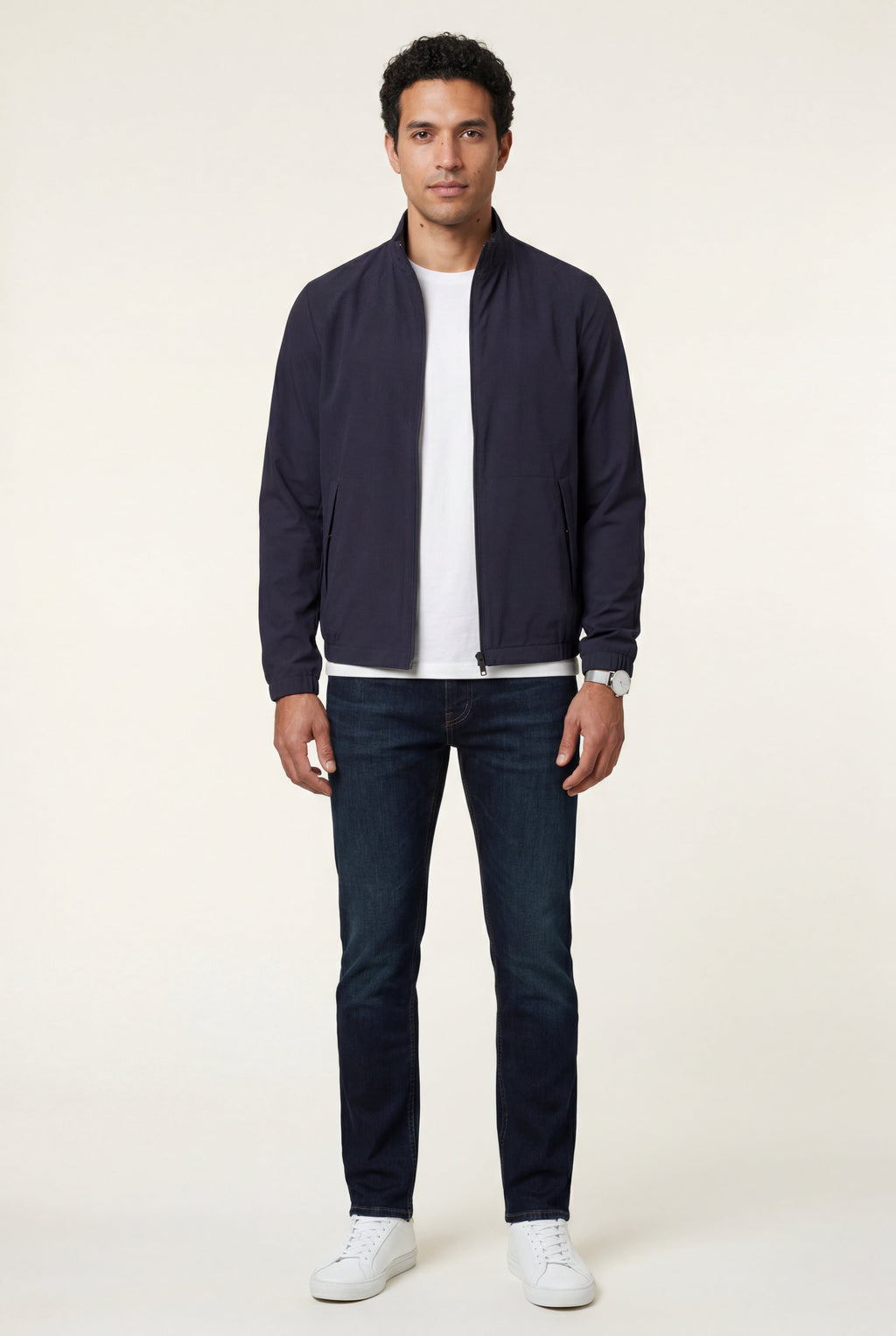 Liam | Slim Fit Zip-front Stand Collar Casual Jacket