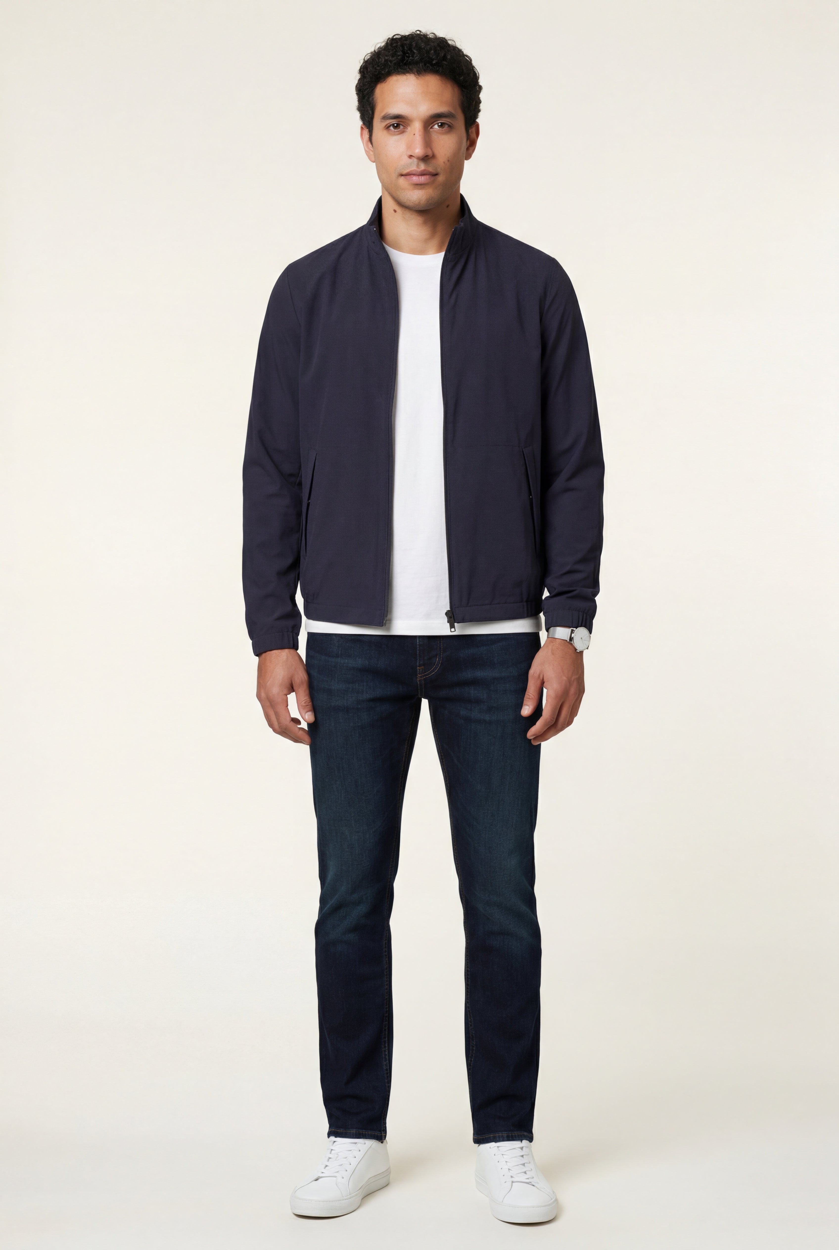 Liam | Slim Fit Zip-front Stand Collar Casual Jacket