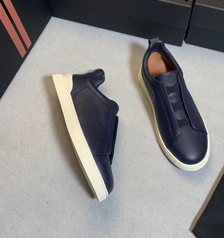 Liam | Textured Slip-on Low Top Sneakers