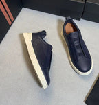 Liam | Textured Slip-on Low Top Sneakers