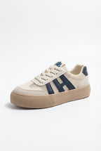 Lia | Women's Chunky Platform Retro-Inspired Lace-Up Sneakers
