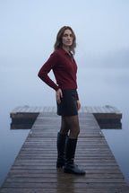 Women's Classic Collared Button-Down Cardigan Sweater | Senna