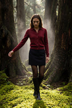 Women's Classic Collared Button-Down Cardigan Sweater | Senna