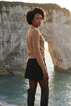 Women's Classic Collared Button-Down Cardigan Sweater | Senna