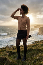 Women's Classic Collared Button-Down Cardigan Sweater | Senna