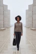 Women's Classic Collared Button-Down Cardigan Sweater | Senna