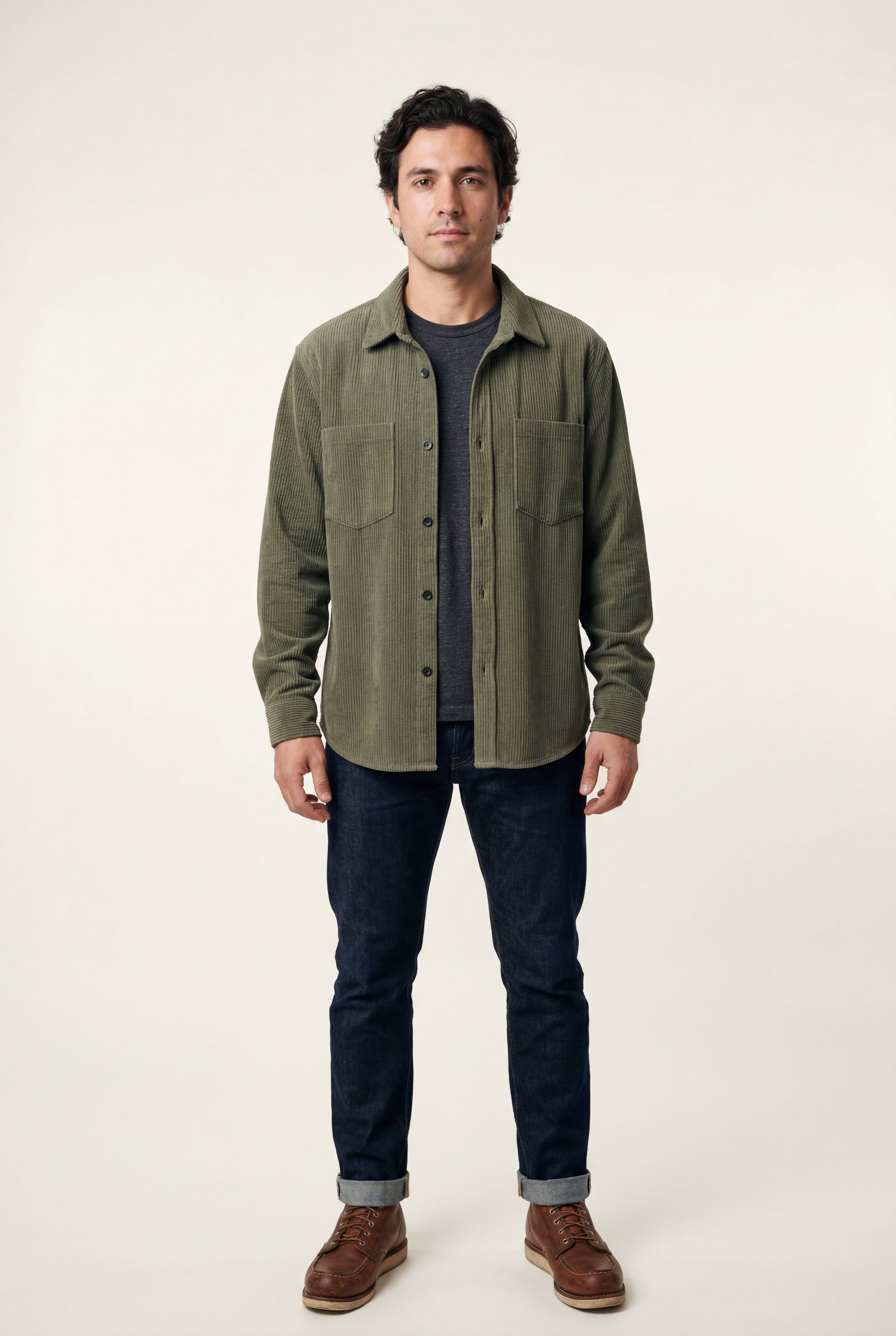 Liam | Double Chest Pocket Shirt Jacket