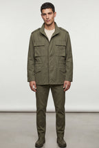 Liam | Matte Utility Pocket Field Jacket with Epaulettes