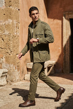 Liam | Matte Utility Pocket Field Jacket with Epaulettes