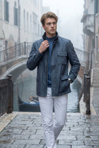 Liam | Matte Utility Pocket Field Jacket with Epaulettes