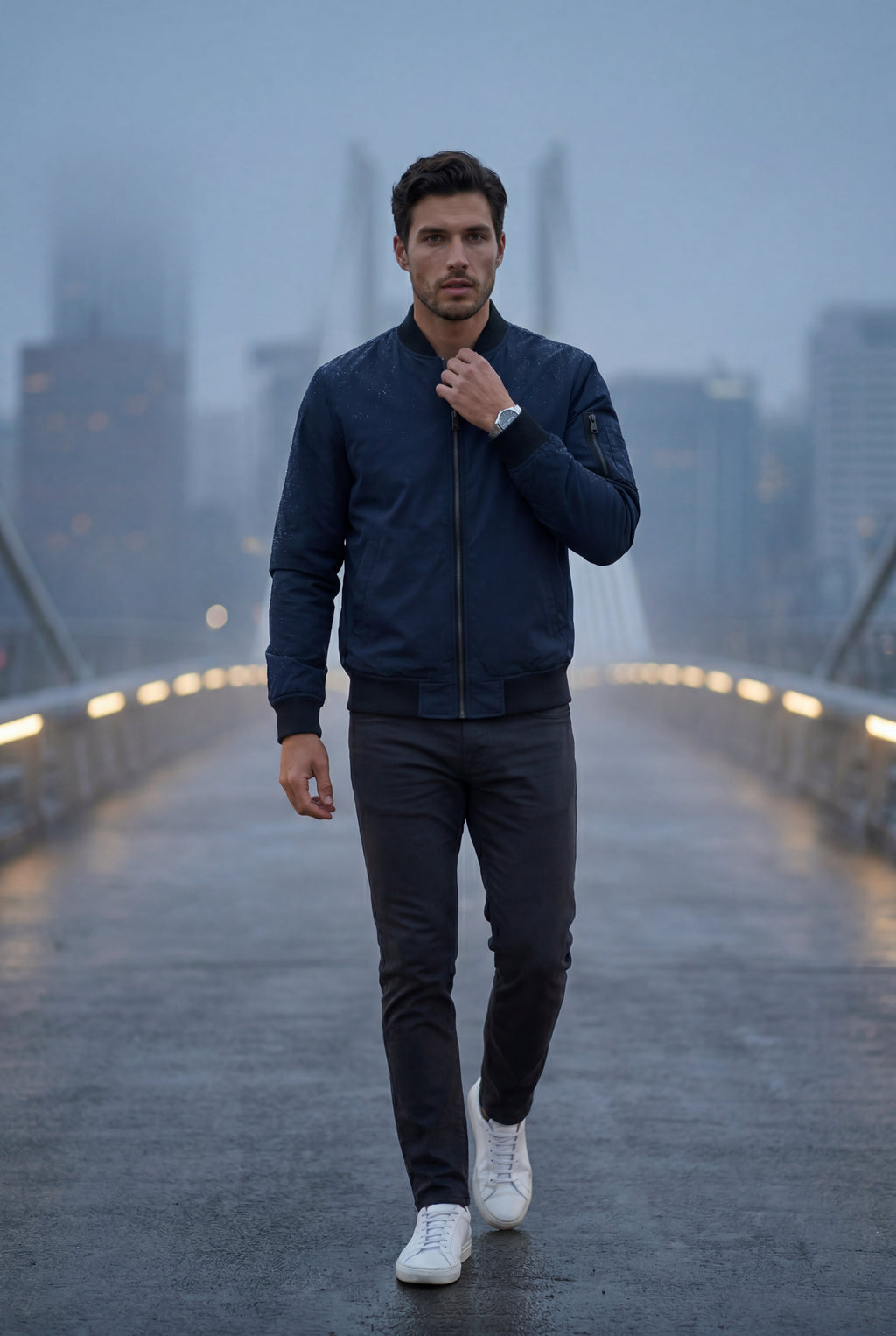 Liam | Men's Slim-Fit Minimalist Classic Bomber Jacket