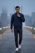 Liam | Men's Slim-Fit Minimalist Classic Bomber Jacket