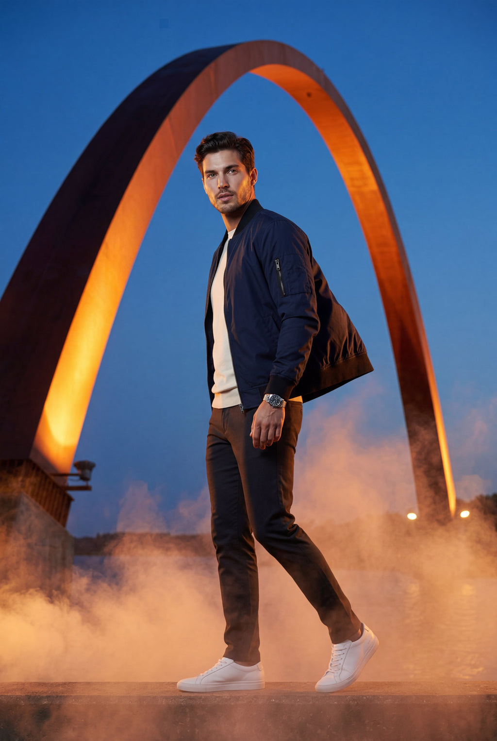 Liam | Men's Slim-Fit Minimalist Classic Bomber Jacket