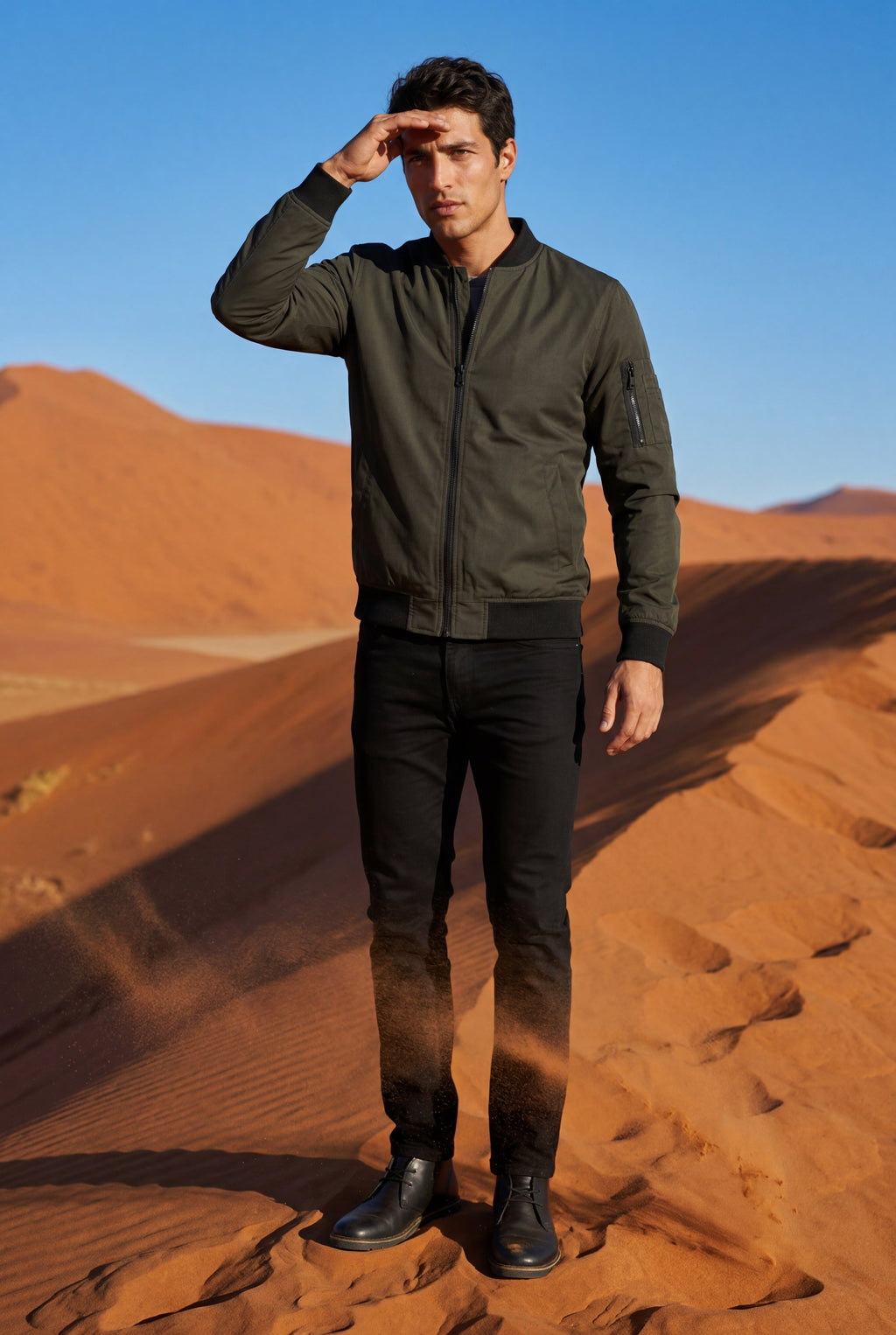 Liam | Men's Slim-Fit Minimalist Classic Bomber Jacket