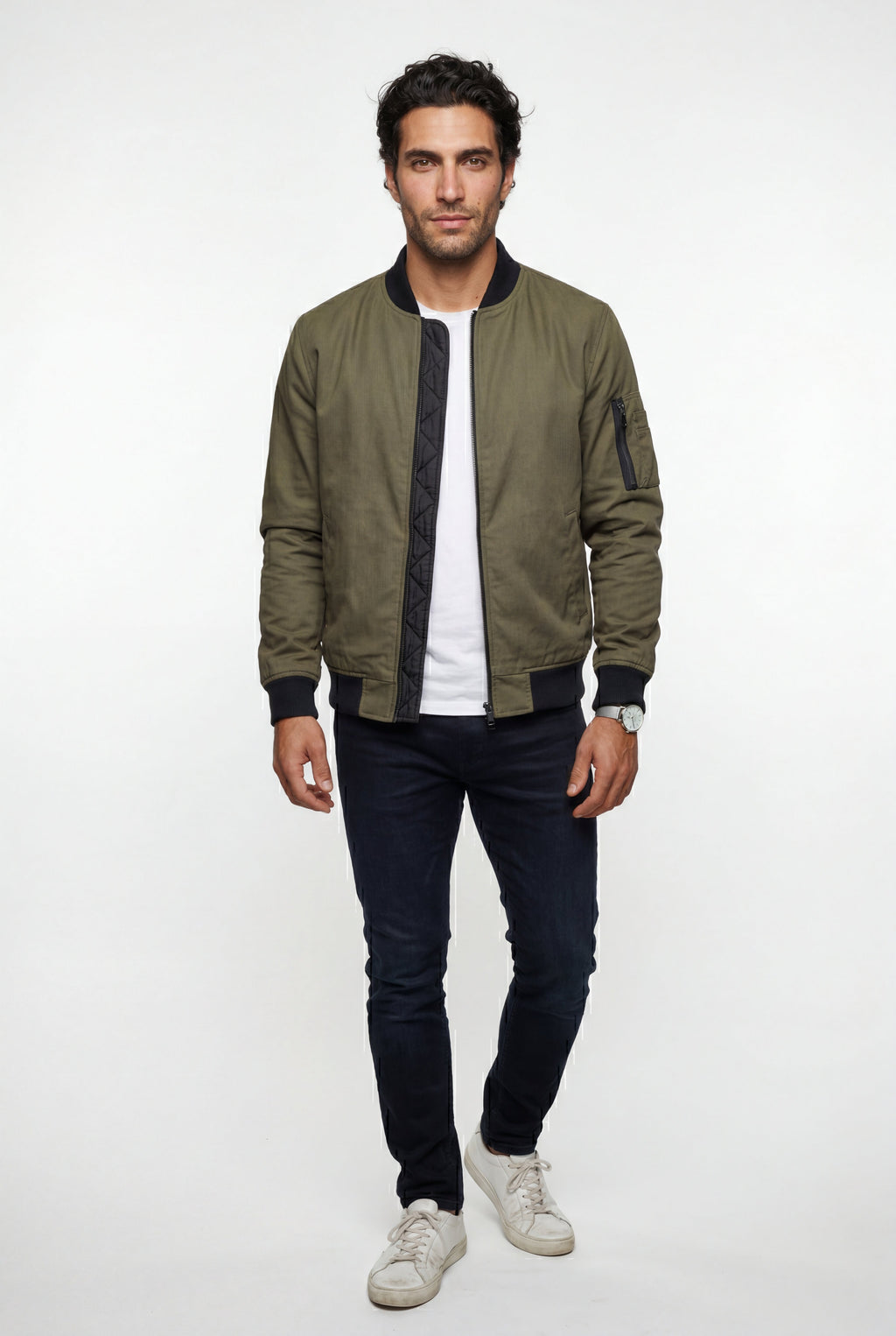 Liam | Men's Slim-Fit Minimalist Classic Bomber Jacket