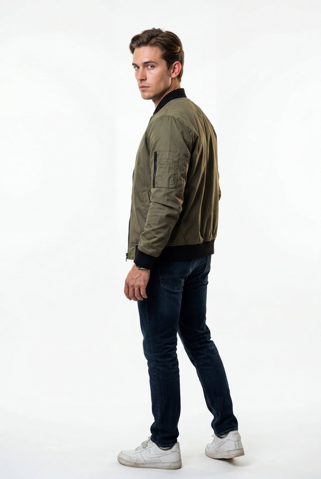 Liam | Men's Slim-Fit Minimalist Classic Bomber Jacket