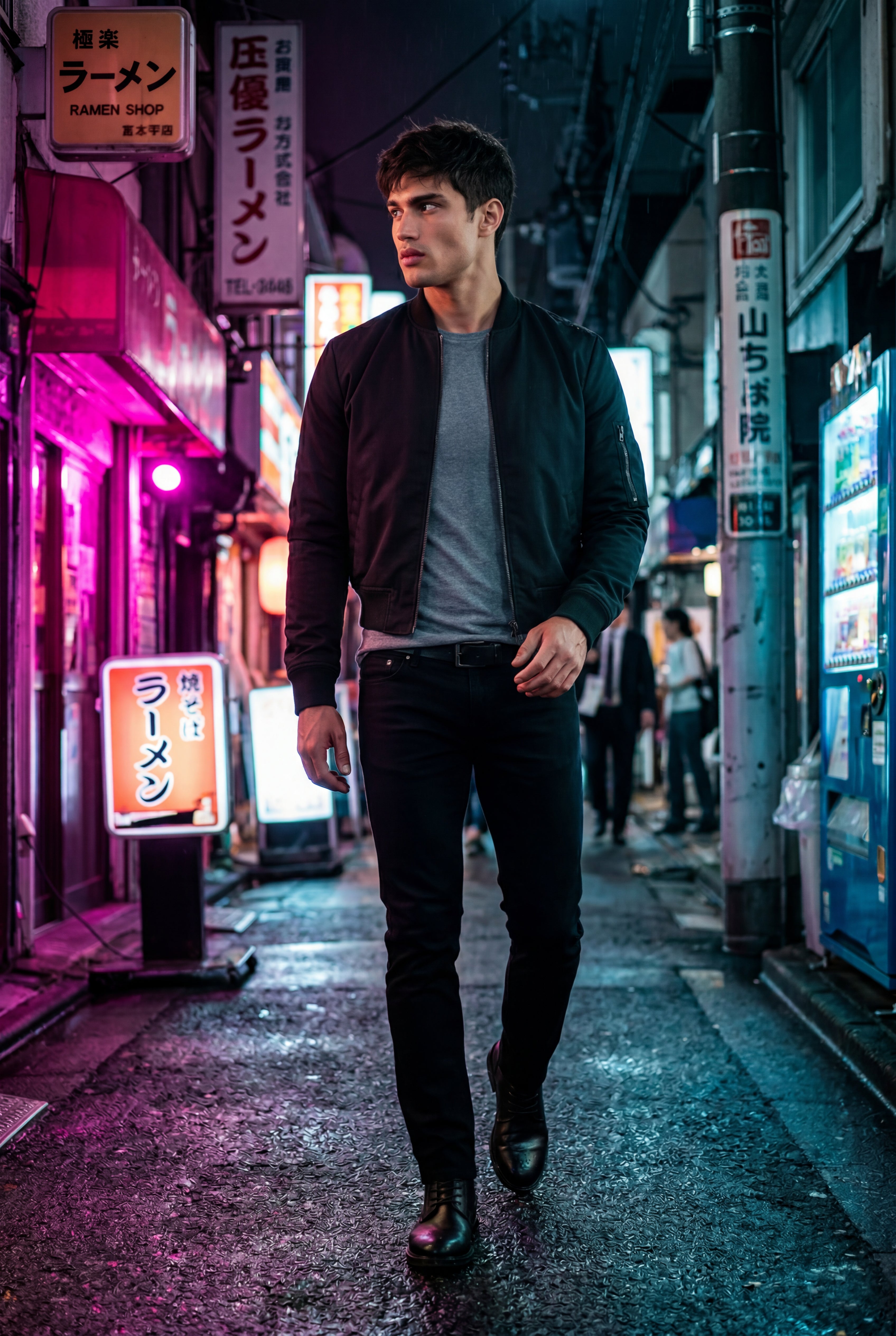 Liam | Men's Slim-Fit Minimalist Classic Bomber Jacket