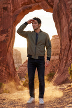 Liam | Men's Slim-Fit Minimalist Classic Bomber Jacket