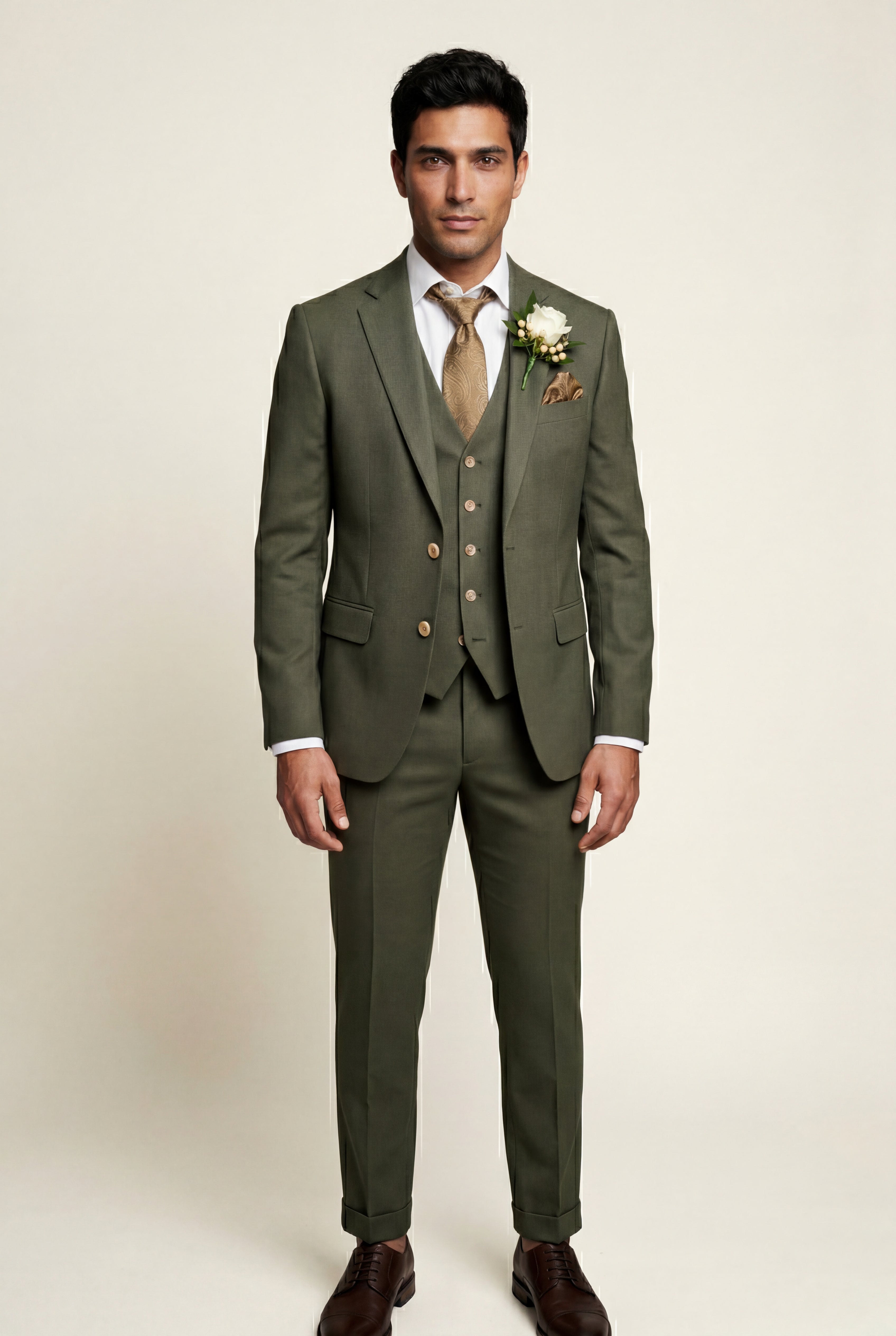 Liam | Notch Lapel Tailored Three-piece Suit
