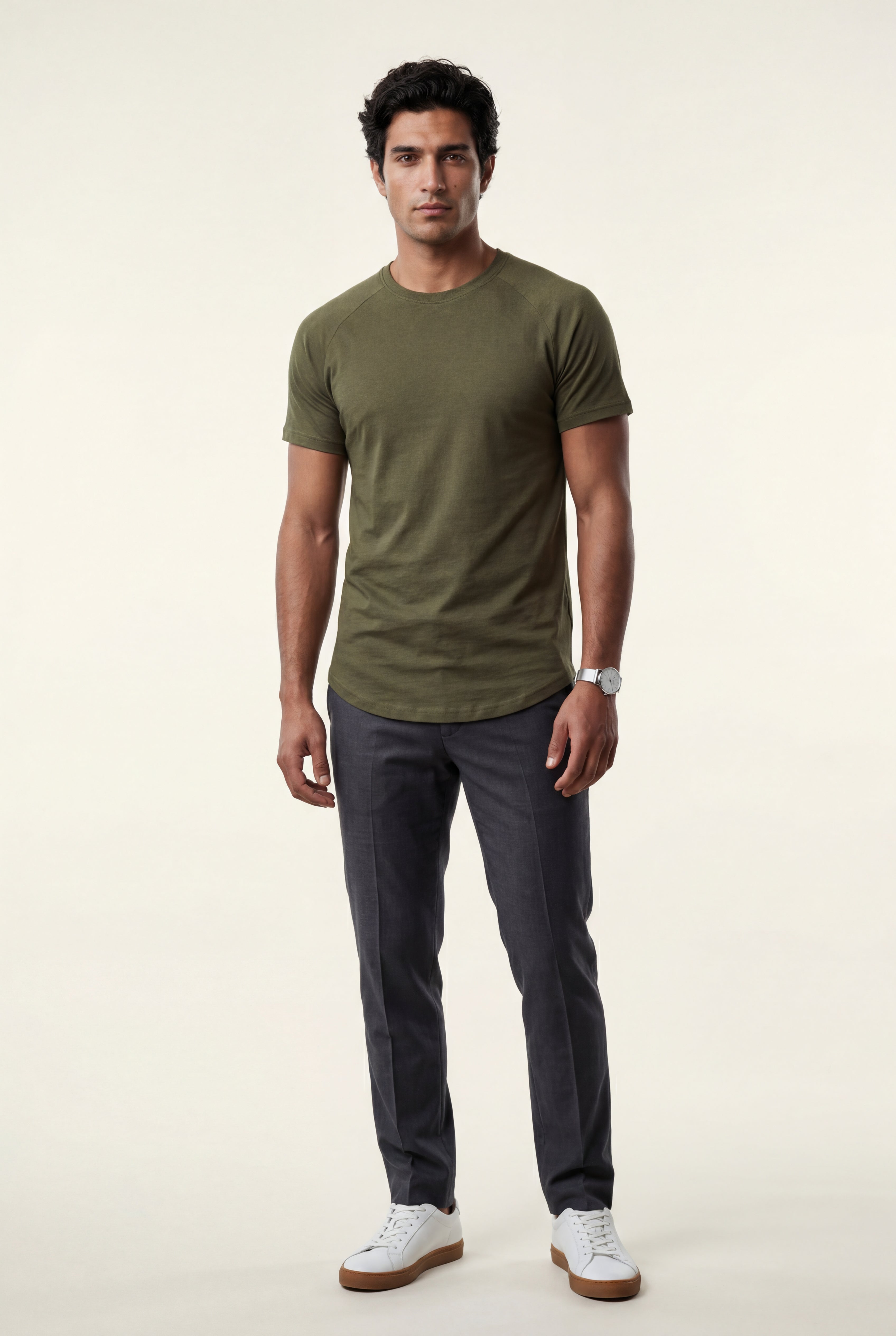 Kian | Slim Fit Crew Neck Short Sleeve Tee
