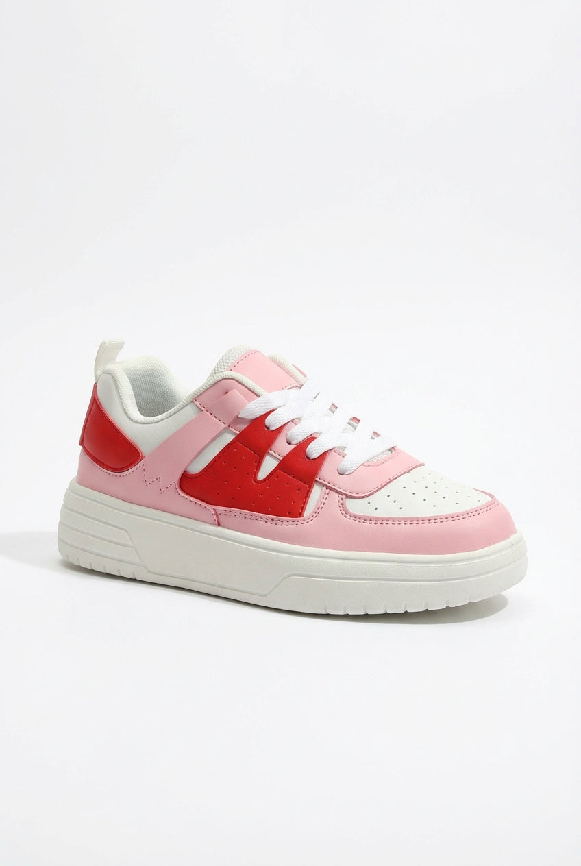 Lia | Chunky Platform Colorblock Sneakers with Bold Panels