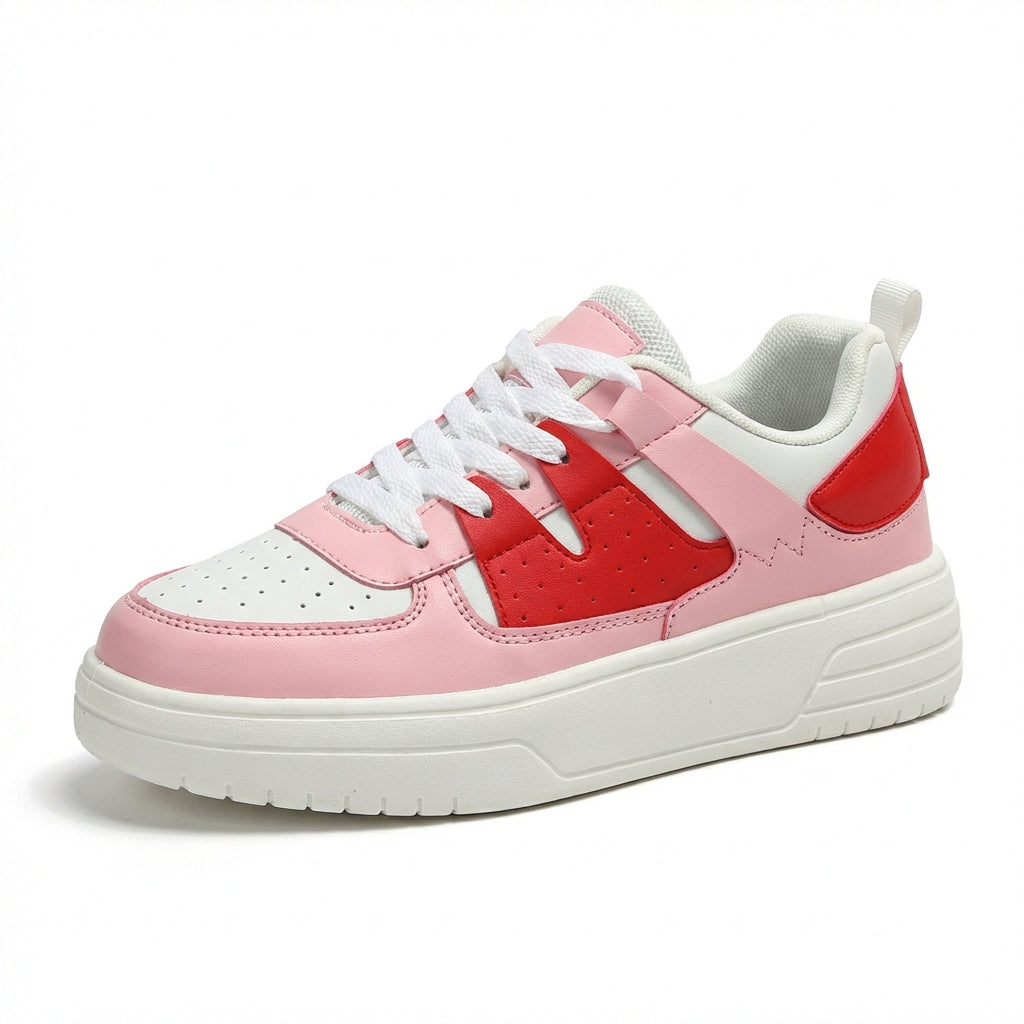 Lia | Chunky Platform Colorblock Sneakers with Bold Panels