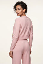 Lia | Cropped Cardigan and Wide-leg Pants Set