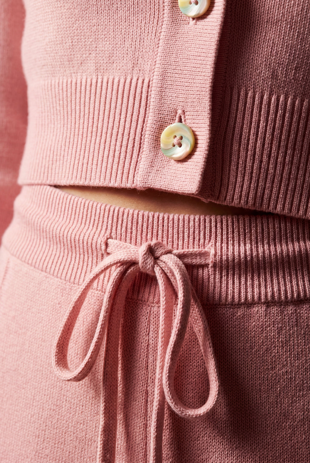 Lia | Cropped Cardigan and Wide-leg Pants Set
