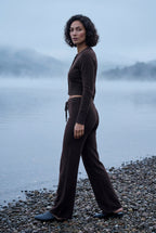 Lia | Cropped Cardigan and Wide-leg Pants Set