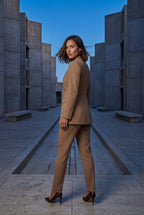 Elcevi | Double-breasted Fitted Blazer with Gold Buttons For Women