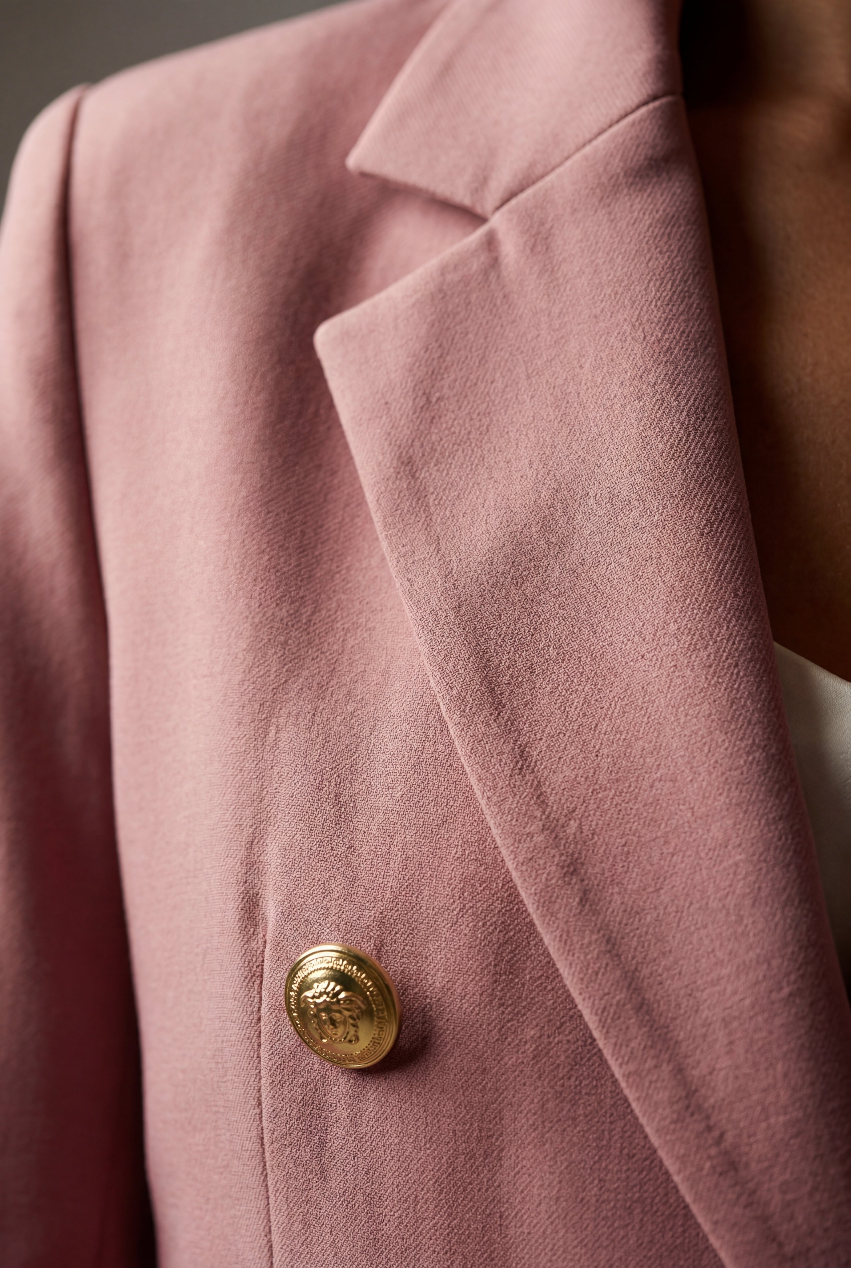 Elcevi | Double-breasted Fitted Blazer with Gold Buttons For Women