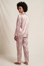 Lia | Floral Print Pajama Set with Button-up Blouse