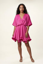 Alyssa | Flutter Sleeve Ruffle Hem Mini Dress For Women
