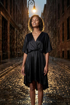 Alyssa | Flutter Sleeve Ruffle Hem Mini Dress For Women