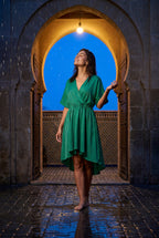 Alyssa | Flutter Sleeve Ruffle Hem Mini Dress For Women