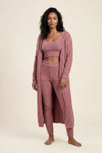Lisa | Longline Cardigan 3-piece Ribbed Loungewear Set