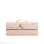 Lieke | Metallic Structured Clutch Shoulder Bag