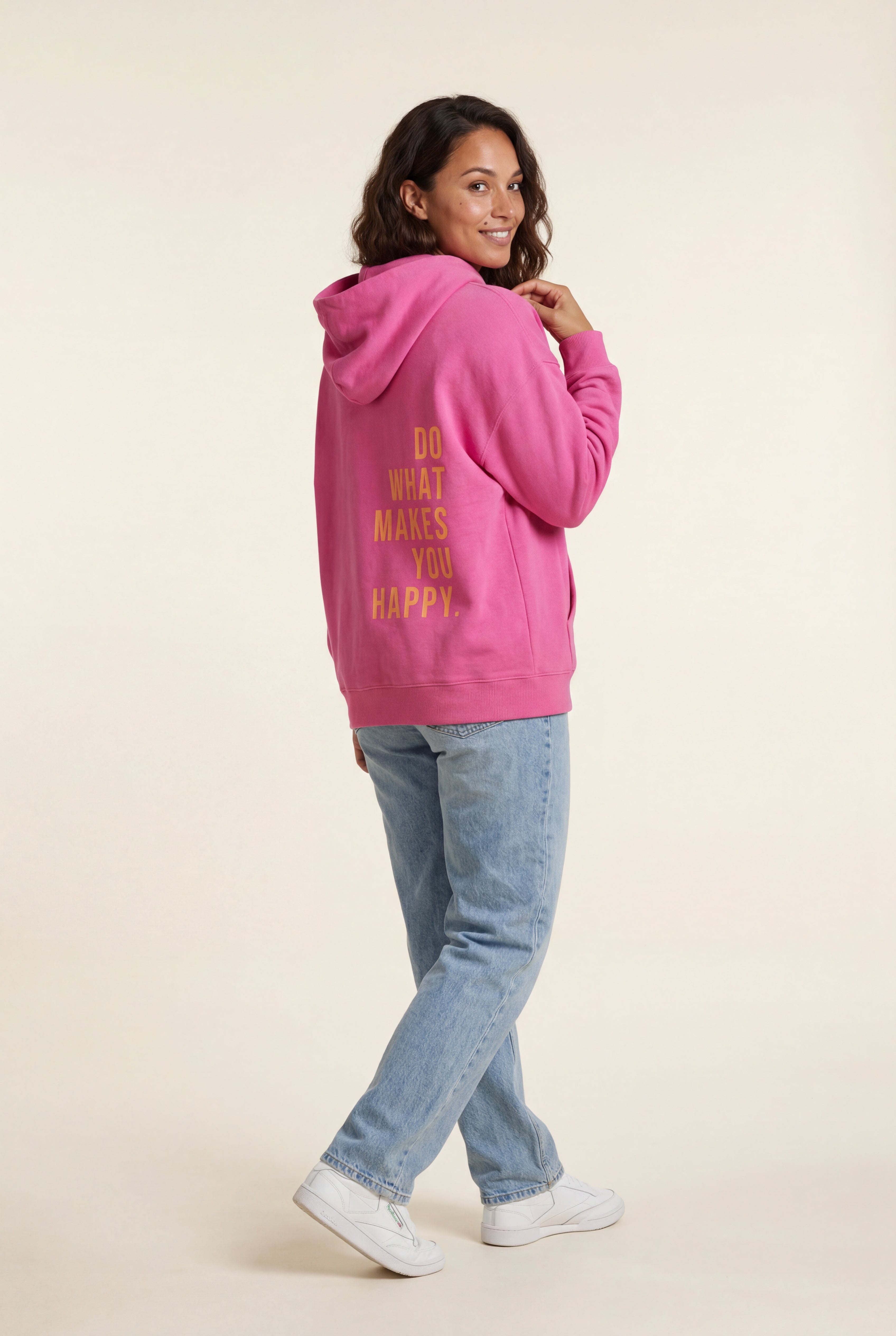 Lia | Motivational Back Print Oversized Graphic Hoodie